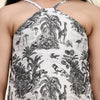 TopSkirt Styled Wildlife Print Pure Linen Dress