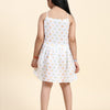 Fireballs Print Pure Linen Dress