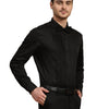 Full Pintex Tuxedo Shirt 100% Premium Cotton Satin for Men (Black Colour)