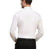 Half Pintex Tuxedo Shirt 100% Premium Cotton Satin for Men (White Colour)