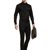 Half Pintex Tuxedo Shirt 100% Premium Cotton Satin for Men (Black Colour)