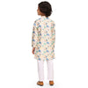 Truck Print Vestiario's Blend Linen Kurta Pajama Set