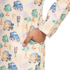 Truck Print Vestiario's Blend Linen Kurta Pajama Set