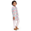 Colourful Animals Vestiario's Blend Linen Kurta Pajama Set