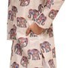 Royal Elephant print Vestiario's Blend Linen Kurta Pajama Set