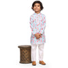 Stripes Icecream  Vestiario's Blend Linen Kurta Pajama Set