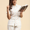 Fireballs Print Pure Linen Coord Set