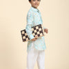 Waterlife Print Pure Linen Kurta  and Premium Cotton Pajama Set