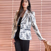 Wildlife Printed Pure Linen Blazer Cotton Trosuer set