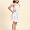 Fireballs Print Pure Linen Dress