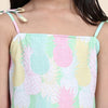 Pinapple Print Blend Linen Dress