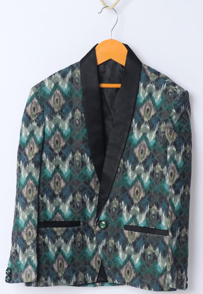 Embroidery Styled Jacquard Blazer Only